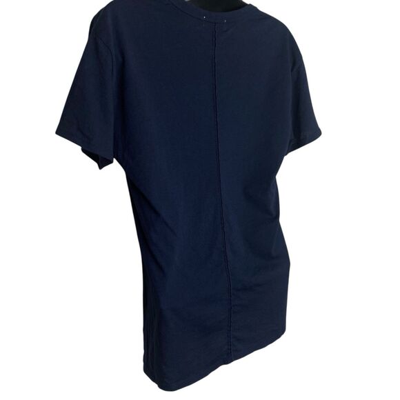 AG Adriano Goldschmied Henson Tee Womens S Navy Blue Shirt Casual Minimalist NEW - Picture 5 of 11